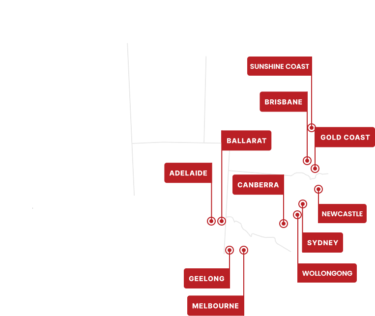 Location we serve map