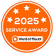 2025 Word of Mouth Service Award Badge