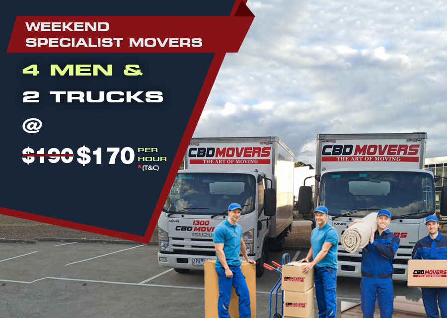 Weekend Special Movers - Hire 4 Men and Two Trucks