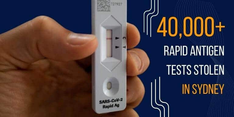 Rapid Antigen Tests Stolen in Sydney