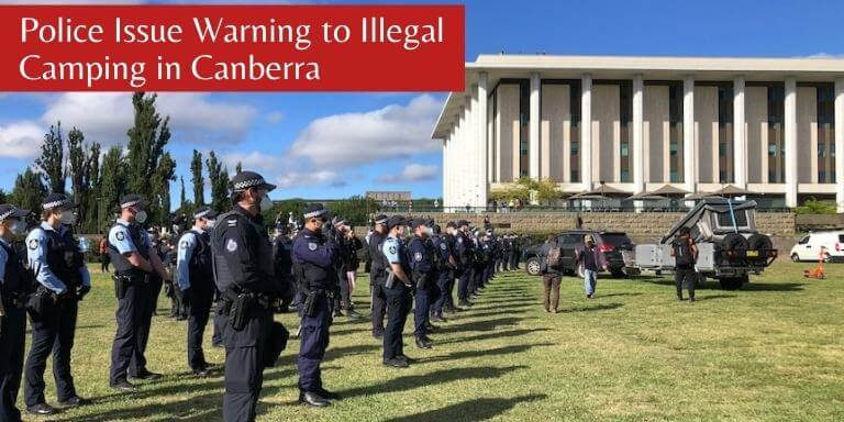 Police Issue Warning to Illegal Camping in Canberra