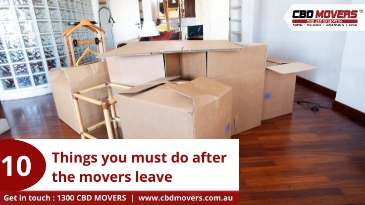 Post Move Checklist 10 Things You Must Do After The Movers Leave