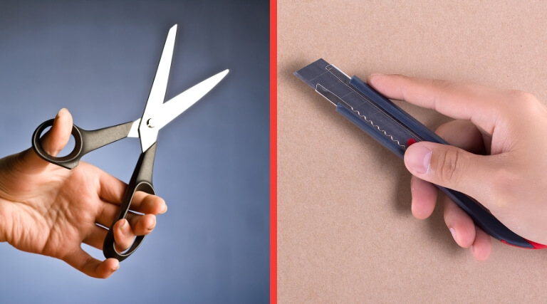 Scissors And Cardboard Cutters