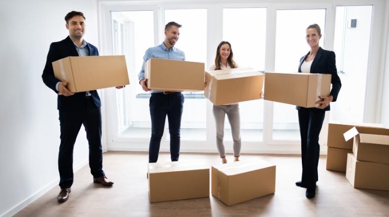 Moving Every Essential Item Into Boxes And Containers