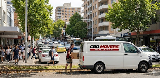 CBD Movers man with a van team loading for a small move in Sydney.