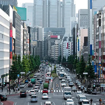 Busy Commercial Traffic
