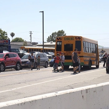 Busy School Traffic